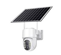 ZADCCS Cámara IP, Cámara de Seguridad al Aire Libre HD 3MP con energía Solar batería Interna bajo Consumo función visión Nocturna Audio bidireccional PIR(3MP 128G Card)