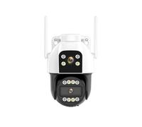 ZADCCS Cámaras de Seguridad, Cámara IP con Tarjeta SIM 4G, 4K HD, Zoom 10X, cámara PTZ, Tres Lentes, Pantalla Dual, de Seguridad 2K, Seguimiento automático, vigilancia P2P(2K 4G Camera)