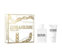 Zadig E Voltaire This Is Her - Caja de regalo para mujer, perfume EDP, 50 ml, leche corporal, 50 ml