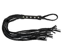 ZADO - Látigo de cuero trenzado 9 colas (negro)