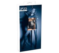 ZADO Corsé de cuero para mujer Negro 76