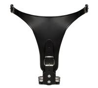 ZADO Cuerda de cuero 2 Dildos Plata L/XL