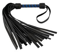 ZADO Flogger de cuero/Royal Negro/Azul real