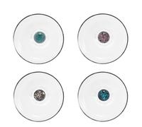 Zafferano Bilia Caleido - Juego de 4 vasos de agua (440 ml, apto para lavavajillas, 4 colores)