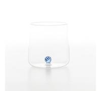 Zafferano Bilia Candy Tumbler Juego de 4 vasos con una bola de colores en el interior, vasos de agua de 440 ml, 4 colores, aptos para lavavajillas, azul