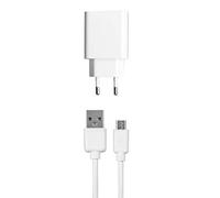 Zafferano - Cargador de Batería 1A Poldina, Olivia, Ofelia, Dama, Fuente de Alimentación + Cable Micro USB, AC220-240V 50/60Hz - Blanco