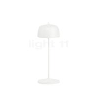 Zafferano Circe, lámpara recargable LED, blanco