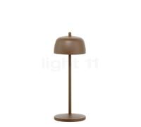 Zafferano Circe, lámpara recargable LED, marrón