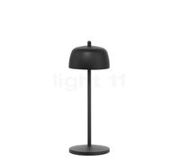 Zafferano Circe, lámpara recargable LED, negro
