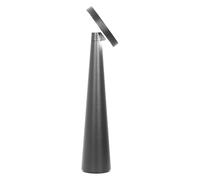 Zafferano, Lampara Angelina, Lámpara de Mesa Portátil y Recargable con Control Táctil y Cabeza Orientable, Adecuada para Interiores, Atenuador, 2200-3000 K, Altura 26 cm, Color Negro