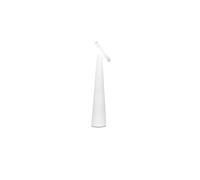 Zafferano, Lampara Angelina, Lámpara de Mesa Portátil y Recargable con Control Táctil y Cabeza Orientable, Adecuada para Interiores, Atenuador, 2200-3000 K, Altura 26 cm, Color Blanco