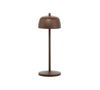 Zafferano, Lámpara Circe, Lámpara de Mesa Portátil y Recargable con Control Manual, para Interiores y Exteriores, Atenuador, 2200-3000 K Blanco Dinámico, Altura 30 cm, Color Corten