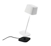 Zafferano Ofelia, lámpara recargable LED, blanco - 29 cm , artículo en fin de serie