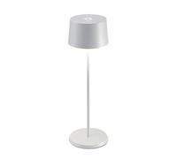 Zafferano Olivia, lámpara recargable LED, blanco - 35 cm