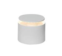 Zafferano, Lámpara Push-Up, Lámpara de Mesa Recargable e Inalámbrica con Control Táctil, Adecuada también como Lámpara de Exterior, Atenuador, 2200-3000 K, Altura 80-100 cm, Color Blanco