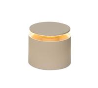 Zafferano, Lámpara Push-Up, Lámpara de Mesa Recargable e Inalámbrica con Control Táctil, Adecuada también como Lámpara de Exterior, Atenuador, 2200-3000 K, Altura 80-100 cm, Color Arena