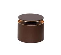 Zafferano, Lámpara Push-Up, Lámpara de Mesa Recargable e Inalámbrica con Control Táctil, Adecuada también como Lámpara de Exterior, Atenuador, 2200-3000 K, Altura 80-100 cm, Color Corten