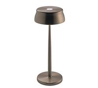 Zafferano, Lámpara Sister Light, Lámpara de Mesa Recargable e Inalámbrica con Control Táctil, Apta para Interior y Exterior, Atenuador, 2700-4000 K, Altura 32,8 cm, Color Cobre Anodizado