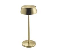 Zafferano, Lámpara Sister Light Wi-Fi, Lámpara de Mesa Recargable e Inalámbrica con Control Remoto, para Salón y Exterior, Atenuador Gradual, 2200-4000 K, Altura 32,8 cm, Color Oro