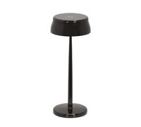 Zafferano, Lámpara Sister Light Wi-Fi, Lámpara de Mesa Recargable e Inalámbrica con Control Remoto, para Salón y Exterior, Atenuador Gradual, 2200-4000 K, Altura 32,8 cm, Color Negro Perla