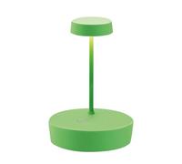 Zafferano, Lámpara Swap Mini, Lámpara de Mesa Recargable e Inalámbrica con Control Táctil, Adecuada para Interior y Exterior, Atenuador, 2700 K, Altura 14,8 cm, Color Verde Manzana