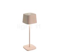 Zafferano Ofelia, lámpara recargable LED, arena - 29 cm
