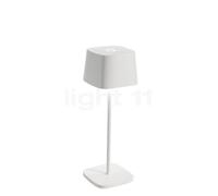 Zafferano Ofelia, lámpara recargable LED, blanco - 29 cm , artículo en fin de serie