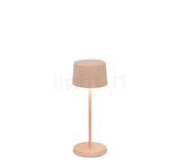 Zafferano Olivia, lámpara recargable LED, arena - 20 cm