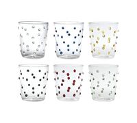 Zafferano Party Bicchiere Tumbler 45 Cl Set 6 Pz In Vetro Multicolore
