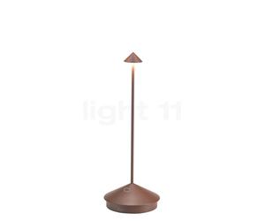 Zafferano Pina, lámpara recargable LED, marrón
