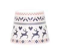 Zafferano, Poldina Cover Edición Especial Navidad, Pantalla de Metal para Lámpara de Mesa, Compatible con Lámparas Poldina, Diseño en Italia, Ø11.4 x 8.9 cm, Color Blanco - Ciervos