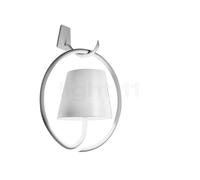 Zafferano Poldina, lámpara de pared LED anillo, blanco