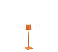 Zafferano Poldina, lámpara recargable LED, naranja - 27,5 cm , Venta de almacén, nuevo, embalaje original
