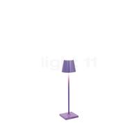 Zafferano Poldina, lámpara recargable LED, púrpura - 27,5 cm , artículo en fin de serie