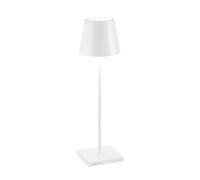 Zafferano Poldina, lámpara recargable LED, blanco - 38 cm
