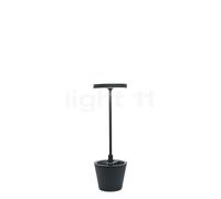 Zafferano Poldina Reverso, lámpara recargable LED, gris oscuro , Venta de almacén, nuevo, embalaje original