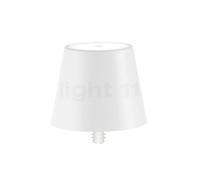 Zafferano Poldina Stopper, lámpara recargable LED, blanco mate