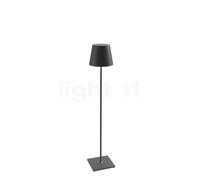 Zafferano Poldina XXL, lámpara recargable LED, gris oscuro