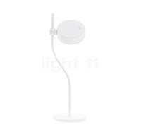 Zafferano Super O, batería lámpara de sobremesa LED, blanco mate