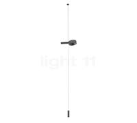 Zafferano Super O, lámpara recargable LED con Kit de suspensión - 1 foco - con contrapeso, negro mate