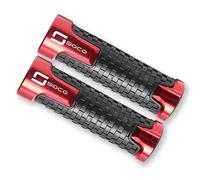 ZAFFYY para Super SOCO CPx CUx CU TC 50/MAX/Wanderer TS TSX 1500 2019-2022 7/8 Accesorios Puños De Manillar De Motocicleta Puños De Manillar CNC(Red)
