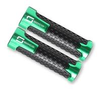 ZAFFYY para Super SOCO CPx CUx CU TC 50/MAX/Wanderer TS TSX 1500 2019-2022 7/8 Accesorios Puños De Manillar De Motocicleta Puños De Manillar CNC(Green)
