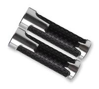ZAFFYY para Super SOCO CPx CUx CU TC 50/MAX/Wanderer TS TSX 1500 2019-2022 7/8 Accesorios Puños De Manillar De Motocicleta Puños De Manillar CNC(Silver)