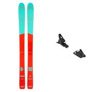 Zag - Packs (esquí + fijaciones) - Pack H96 Lady 2024 para Mujer de Madera - Rojo Rojo 156 cm.170 cm