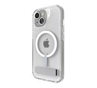 ZAGG Crystal Palace Snap - Funda Transparente para iPhone 15/14/13 con Soporte Integrado, protección contra caídas (4 m), grafeno Duradero, antiamarilleamiento y Resistente a los arañazos, Funda