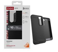 ZAGG Gear4 Havana D30 - Funda protectora para Samsung Galaxy S23 de 6.1 pulgadas, delgada, a prueba de golpes, protección contra impactos, carga inalámbrica, ligera, bordes reforzados, funda ecológica (negro)