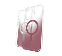 ZAGG Gear4 Milan Snap - Funda Transparente Compatible con MagSafe con Hermosos Detalles, para Apple iPhone 13 Pro MAX, Rosa