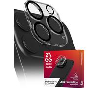 ZAGG Glass Elite - Protector de lente de cámara antirreflejos para iPhone 16 Pro Max / 16 Pro, vidrio antirreflectante, muy resistente, sin manchas, ecológico, fácil instalación