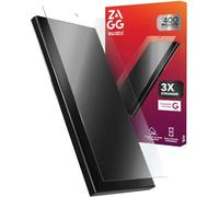 ZAGG Glass+ - Protector de pantalla para Samsung Galaxy S25 Ultra, protección extrema contra impactos y roturas, resistente a los arañazos, a las manchas, compatible con escáner de huellas dactilares