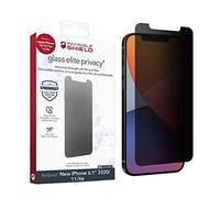 ZAGG InvisibleShield Glass Elite Privacy+ para Apple iPhone 12/12 Pro/11/XR (pantalla), antirreflejos, protección contra impactos, sin manchas, resistente a los arañazos, fácil aplicación